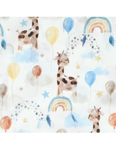 Cotton poplin fabric - Giraffe 2