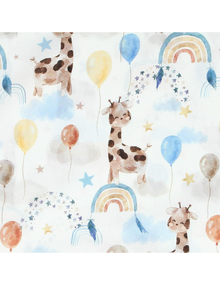 Cotton poplin fabric - Giraffe