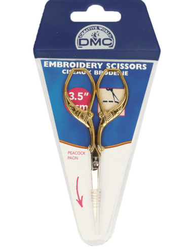 DMC Golden Peacock Embroidery Scissors 9 cm