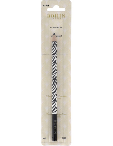 Zebra Chalk Pencil Bohin - Black
