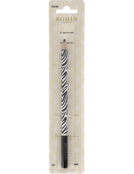 Zebra Chalk Pencil Bohin - Black