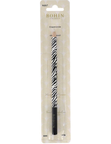 Zebra Bohin Chalk Pencil - White