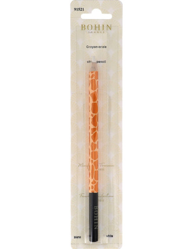 Chalk Pencil Giraffe Bohin - White