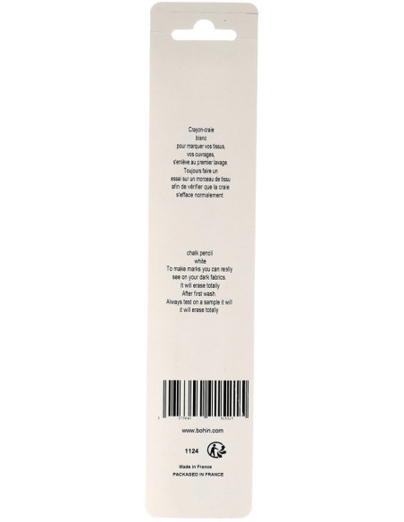 Chalk Pencil Giraffe Bohin - White