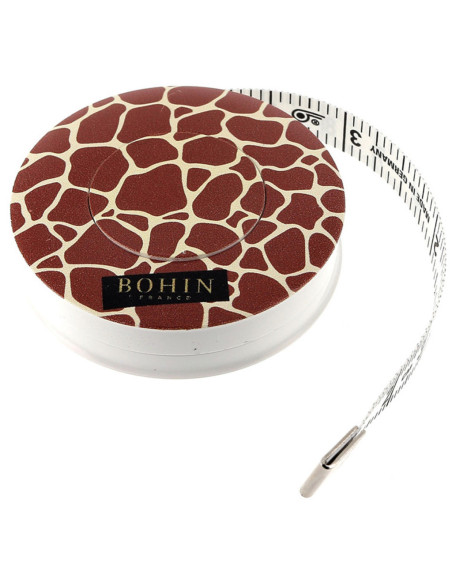 Tape measure with sewing pattern 150 cm Giraffe Bohin