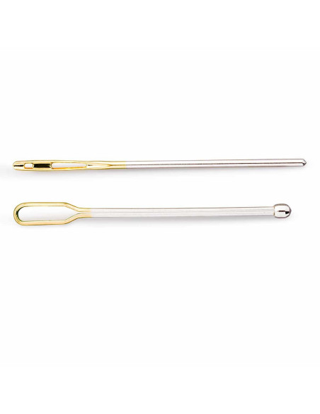 Lace threading needles