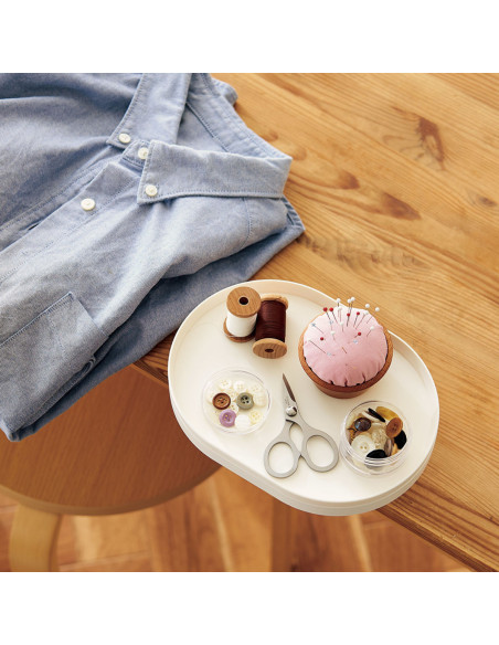 Clover Table Storage Tray - Ecru
