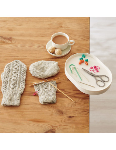 Clover Table Storage Tray - Ecru