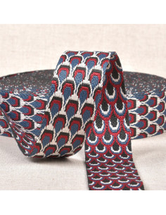 Peacock pattern strap - Teal