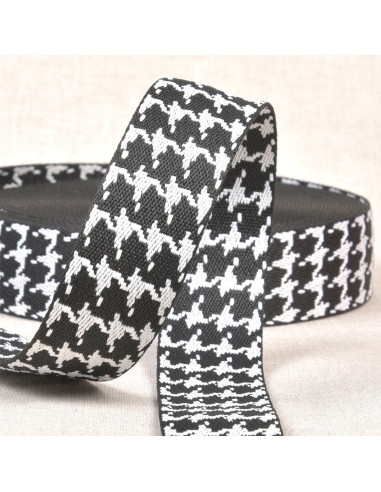 Houndstooth strap - Black