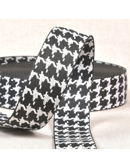 Houndstooth strap - Black