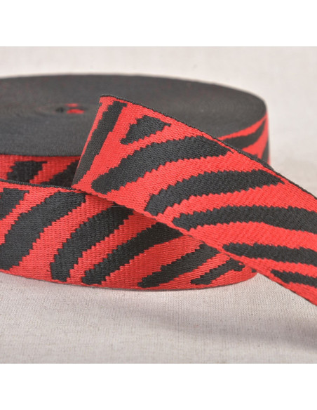 Animal strap - Red and black zebra