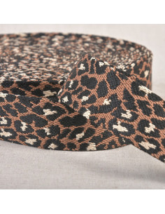 Animal strap - Chocolate brown leopard