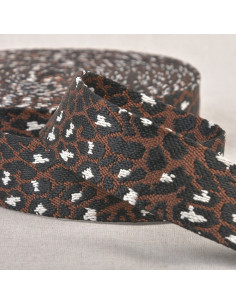 Animal strap - Coffee brown leopard