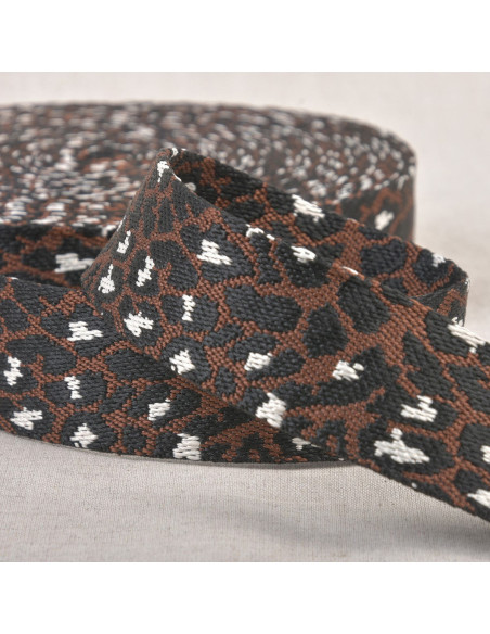 Animal strap - Coffee brown leopard