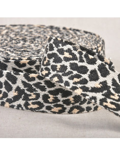 Animal strap - Black and white leopard
