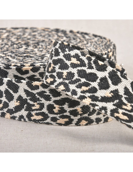 Animal strap - Black and white leopard