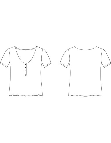Top pattern Sasha - Cha' Coud