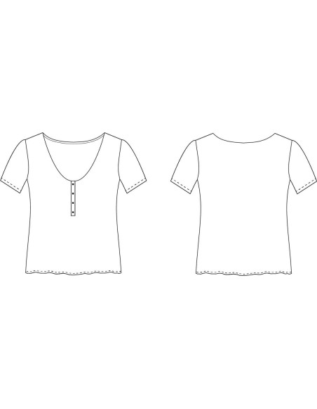 Top pattern Sasha - Cha' Coud