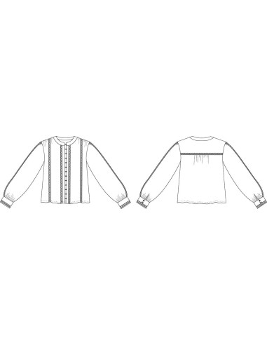 Hisaé Shirt Pattern - Cha' Coud