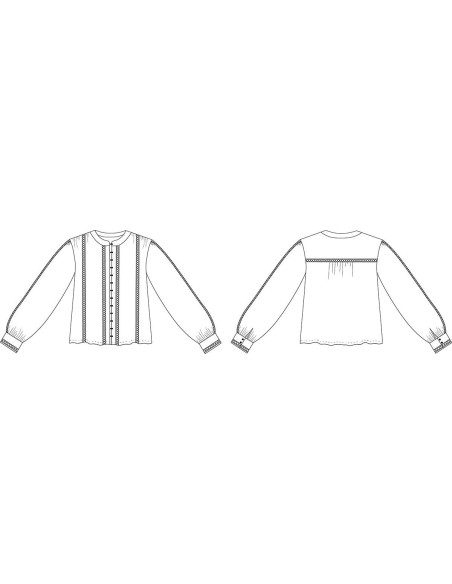 Hisaé Shirt Pattern - Cha' Coud