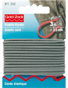 Gray elastic cord