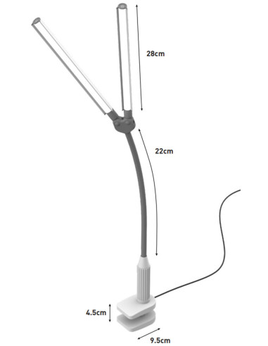 DuoPro Daylight Clamp Lamp