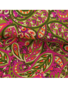 Fancy viscose fabric - Alvis bronze and purple