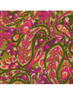 Fancy viscose fabric - Alvis bronze and purple 2