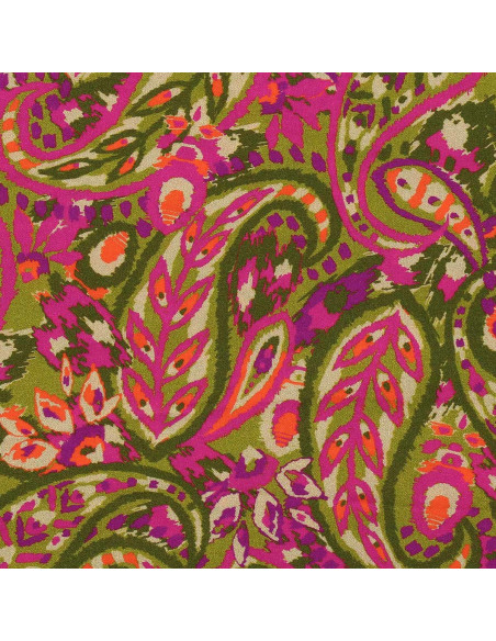 Fancy viscose fabric - Alvis bronze and purple