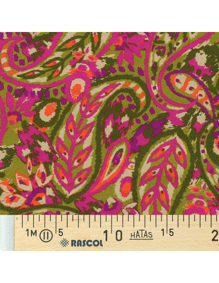 Fancy viscose fabric - Alvis bronze and purple