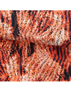 Lycra swimsuit fabric - Ochre zebra