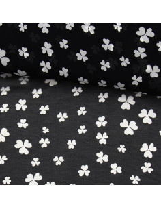 Printed chiffon fabric - Black clover