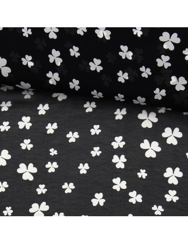 Printed chiffon fabric - Black clover