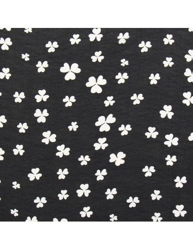 Printed chiffon fabric - Black clover