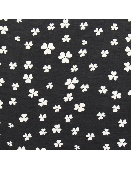 Printed chiffon fabric - Black clover