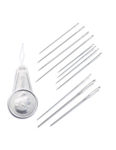 Assortment of 50 sewing, darning, and upholstery needles 2