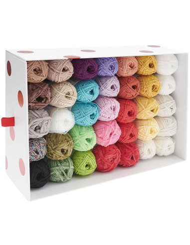 Ricorumi Cotton Yarn Box Set of 35 Balls - Shrooom