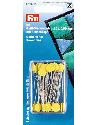 Flower head quilting pins