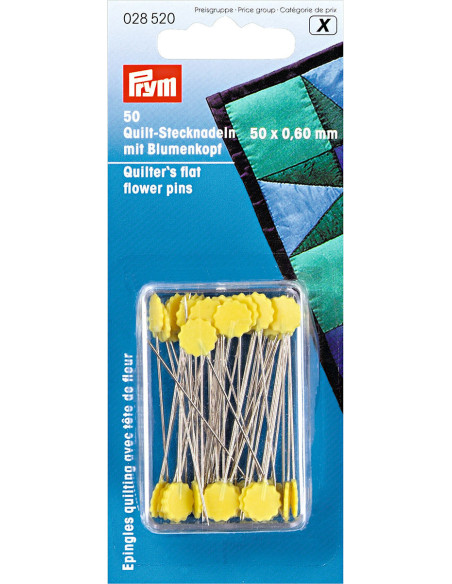 Flower head quilting pins