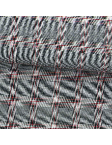 Scottish tartan fabrics in fashion - Black and red