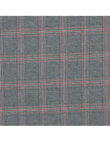 Scottish tartan fabrics in fashion - Black and red