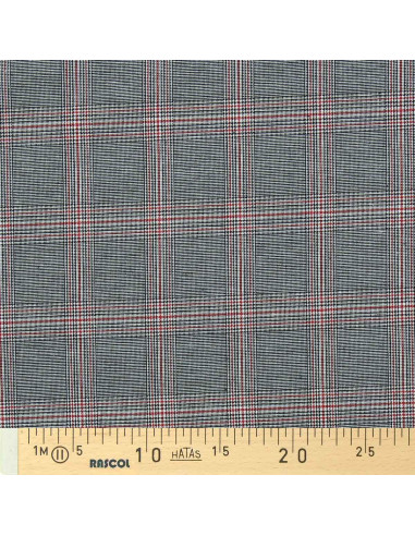 Scottish tartan fabrics in fashion - Black and red