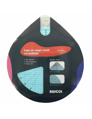 Rascol 35 cm lockable self-healing rotary cutting mat