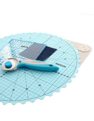 Rascol 35 cm lockable self-healing rotary cutting mat