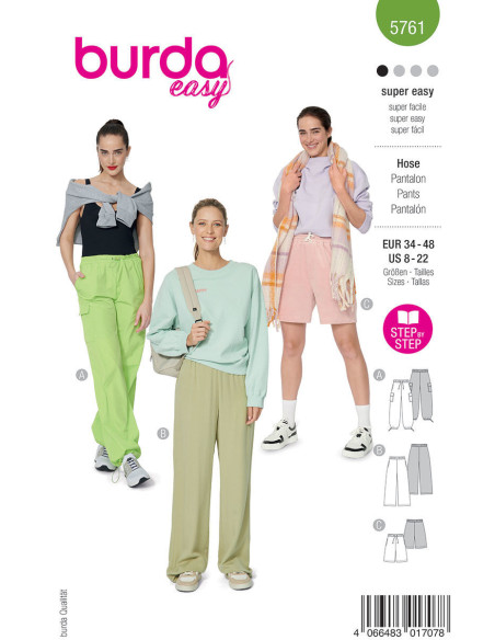 Pants pattern - Burda 5761
