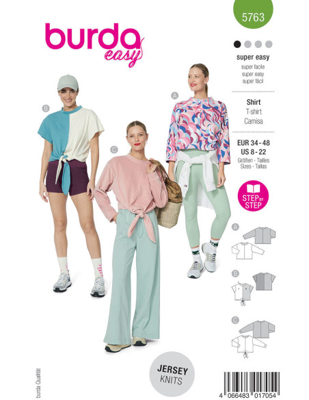 T-shirt Pattern - Burda 5763