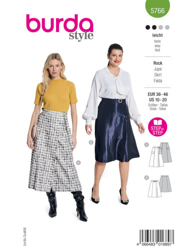 Skirt pattern - Burda 5766