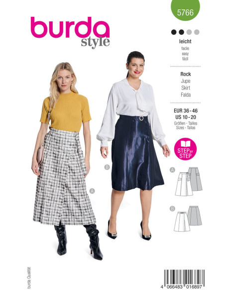 Skirt pattern - Burda 5766