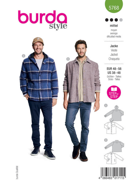 Jacket pattern - Burda 5768